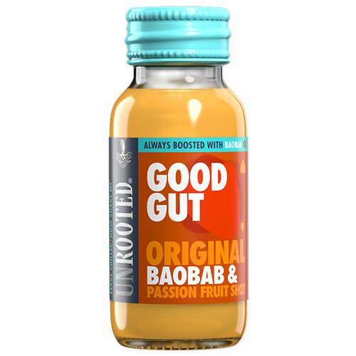 Unrooted Shot  Baobab Original  Good Gut - 12x60ml Glass Cold Drinks JA7070