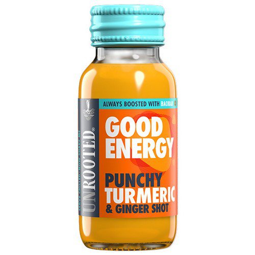Unrooted Shot  Punchy Turmeric  Good Energy - 12x60ml Glass