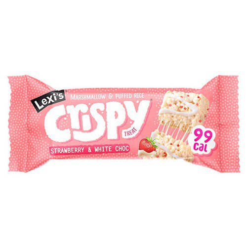 Lexi's - Crispy Treats - Strawberry & White Choc - 12x25g