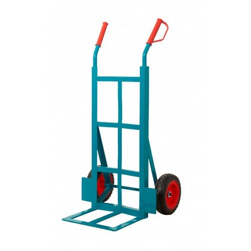 Apollo Heavy Duty Sack Truck; Angle Iron; Puncture Proof Wheels; Steel; 300Kg; Teal