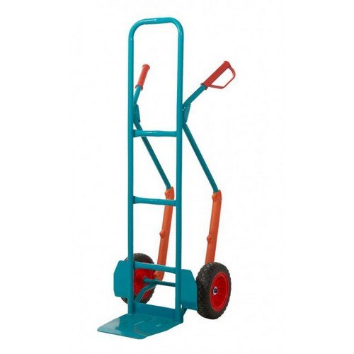 Apollo Heavy Duty Sack Truck; High Back; Puncture Proof Wheels; Steel; 300Kg; Teal