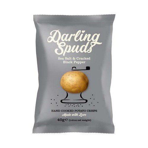 Darling Spuds  Sea Salt & Cracked Black Pepper  30x40g