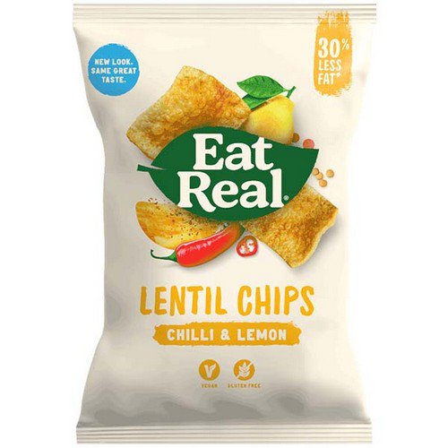 Eat Real  Vending  Lentil - Chilli Lemon - 24x22g Food & Groceries JA8619