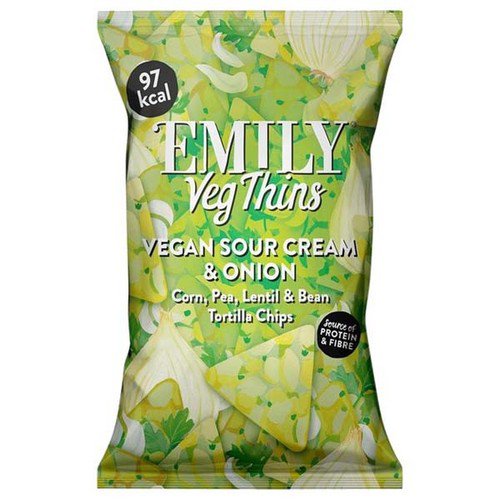 Emily Veg Thins Vegan Sour Cream & Onion 24x23gm Food & Groceries JA8627