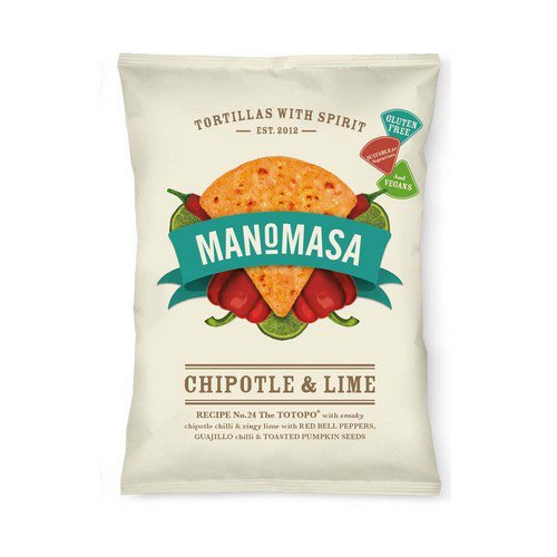 Manomasa Corn Chips  Chipotle & Lime  16x35g