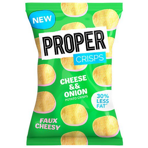 Proper Crisps  Cheese & Onion  24x30g Food & Groceries JA8643