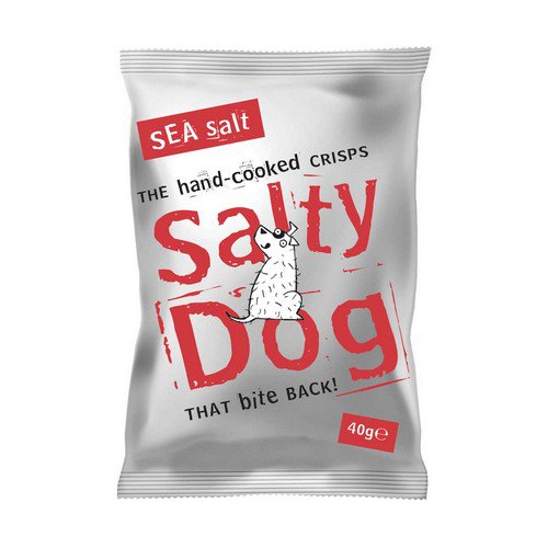 Salty Dog Crisps  Sea Salt  30x40g Food & Groceries JA8655