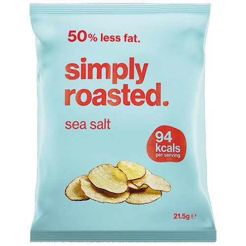 Simply Roasted Crisps  Sea Salt  24x21.5g