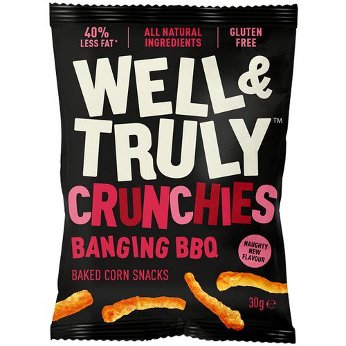 Well & Truly Crunchies  Banging BBQ  10x30g Food & Groceries JA8674