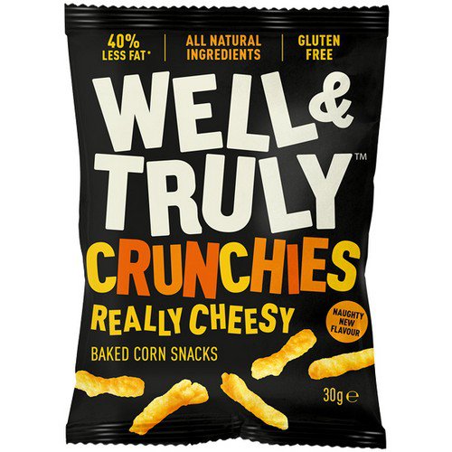 Well & Truly Crunchies  Really Cheesy  10x30g