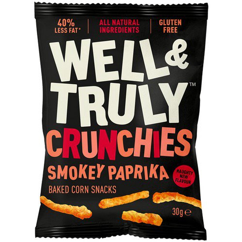 Well & Truly Crunchies  Smokey Paprika  10x30g Food & Groceries JA8678