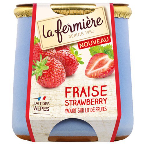 La Fermiere  Strawberry Yoghurt  6x140g