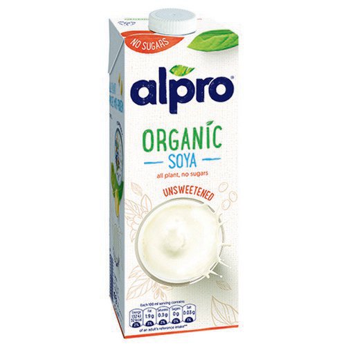 Alpro  Unsweetened Organic Soya Drink  1x1L
