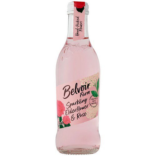 Belvoir Presse  Elderflower & Rose  12x250ml Glass Cold Drinks JA8726