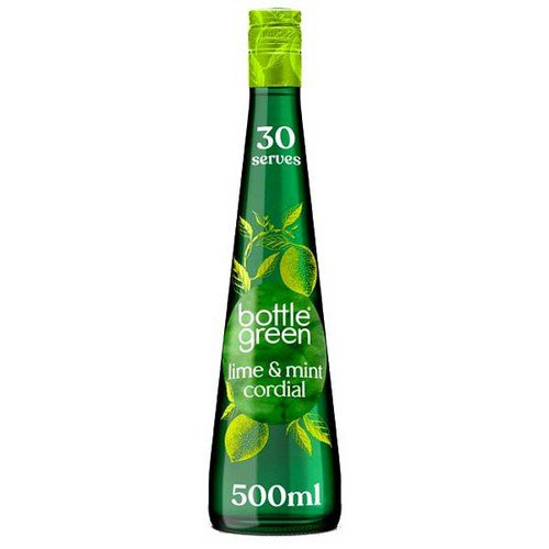 Bottlegreen  Cordial  Lime & Mint - 6x500ml Glass Cold Drinks JA8739