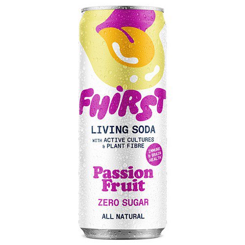 FHIRST Living Soda  Passion Fruit  12x330ml Cold Drinks JA8767