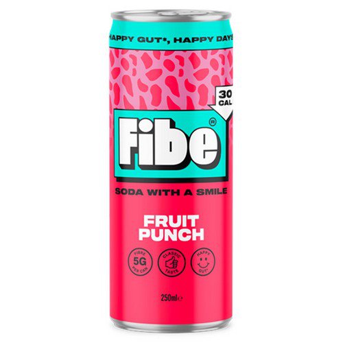 Fibe  Soda Fruit Punch  12x250ml Cold Drinks JA8768
