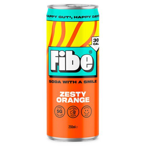 Fibe  Soda Zesty Orange  12x250ml