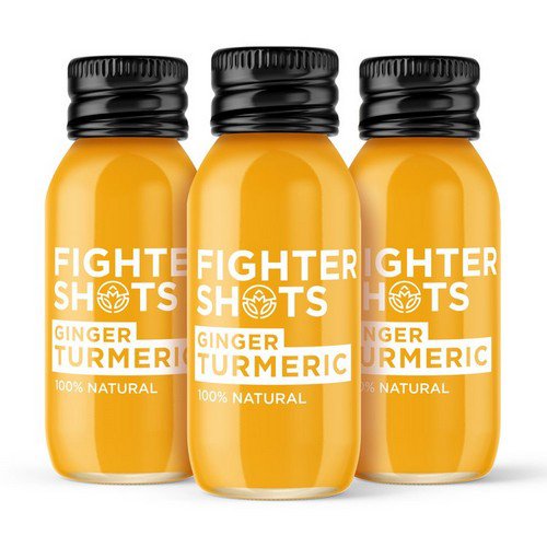 Fighter Shots  Ginger & Turmeric  12x60ml Cold Drinks JA8772