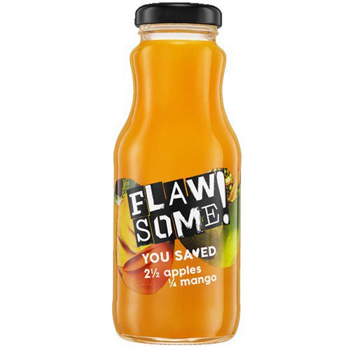 Flawsome!  Glass  Apple & Mango - Cold-Pressed Juice - 12x250ml