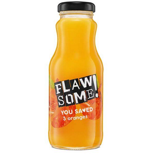Flawsome!  Glass  Orange - Cold Pressed Juice - 12x250ml