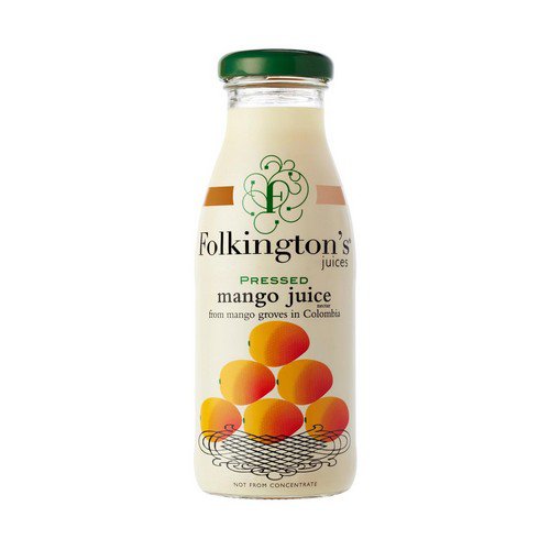 Folkingtons  Mango  12x250ml Glass Cold Drinks JA8791