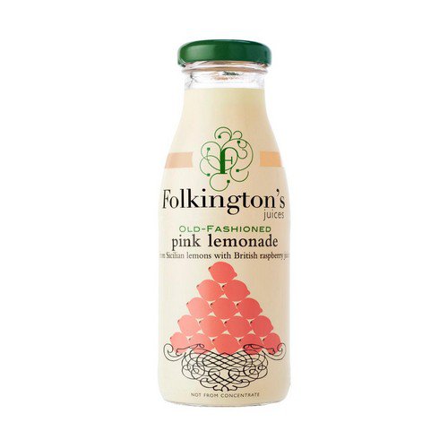 Folkingtons  Pink Lemonade  12x250ml Glass Cold Drinks JA8795