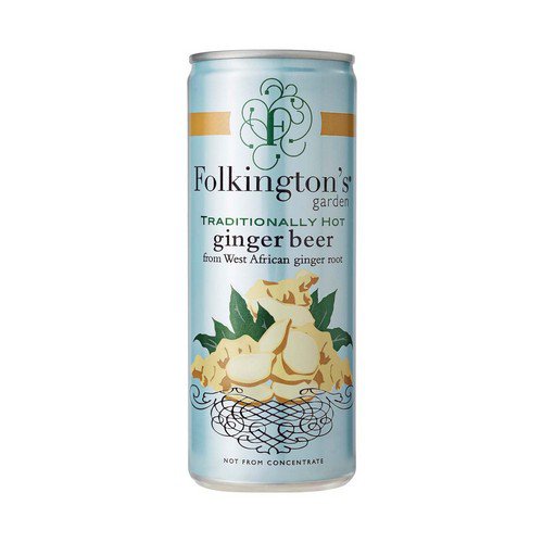 Folkingtons Cans  Ginger Beer  12x250ml Cold Drinks JA8798