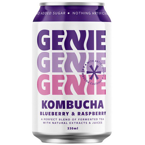 Genie Can  Kombucha  Blueberry & Raspberry - 12x330ml