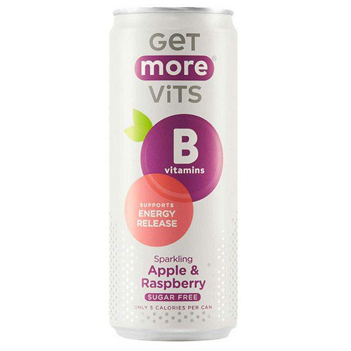 Get More B Vit  Can  Sparkling Apple & Raspberry - 12x330ml