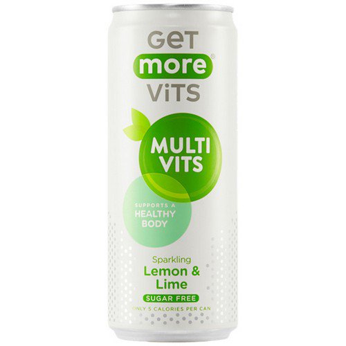 Get More Multivits  Can  Sparkling Lemon & Lime - 12x330ml