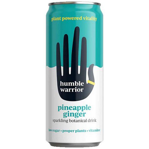 Humble Warrior  Cans  Sparkling Pineapple Ginger - 12x250ml Cold Drinks JA8836