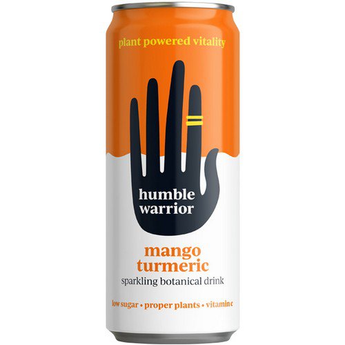 Humble Warrior  Cans  Sparkling Turmeric & Mango - 12x250ml Cold Drinks JA8838