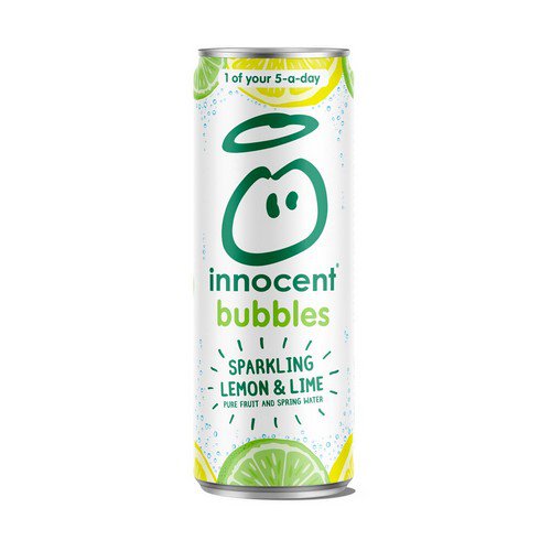 Innocent Bubbles  Cans  Lemon Lime & Apple - 12x330ml Cold Drinks JA8846