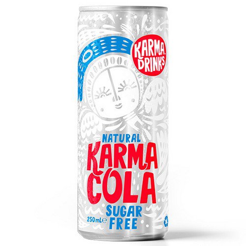 Karma Drinks  Cans  Cola Sugar Free - 24x250ml Cold Drinks JA8870