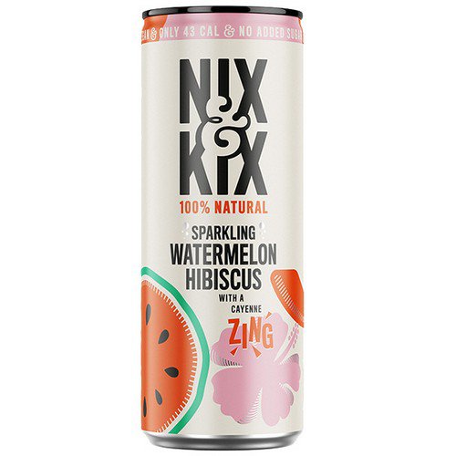 Nix&Kix Can  Watermelon & Hibiscus  24x250ml Cold Drinks JA8902