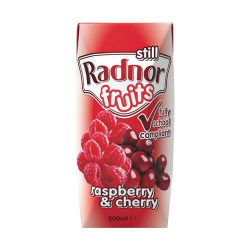 Radnor Fruits Still  Tetra   Raspberry & Cherry - 24x200ml Cold Drinks JA8907