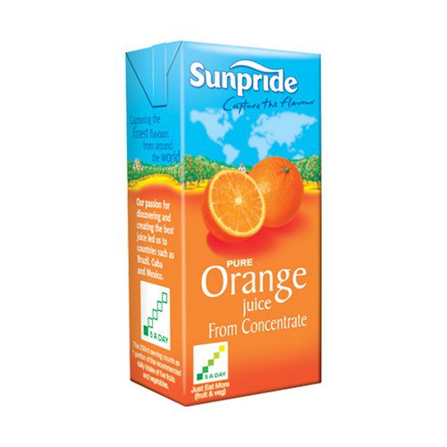 Sunpride Juices  100% Orange  12x1L