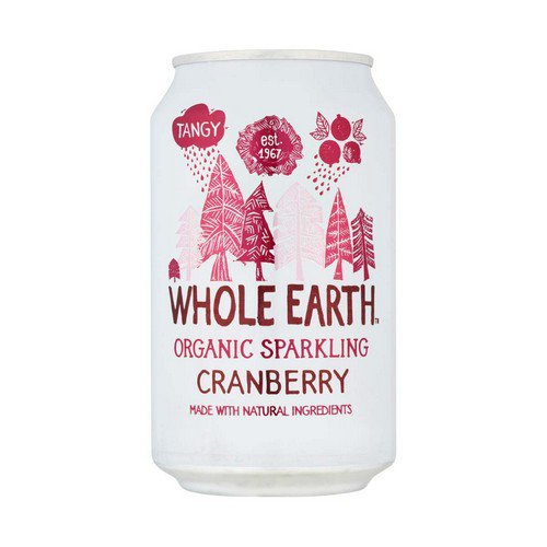 Whole Earth  Organic Cranberry  24x330ml