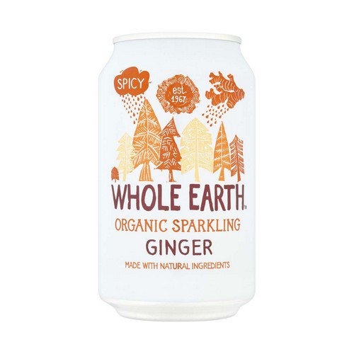 Whole Earth  Organic Ginger  24x330ml Cold Drinks JA8938
