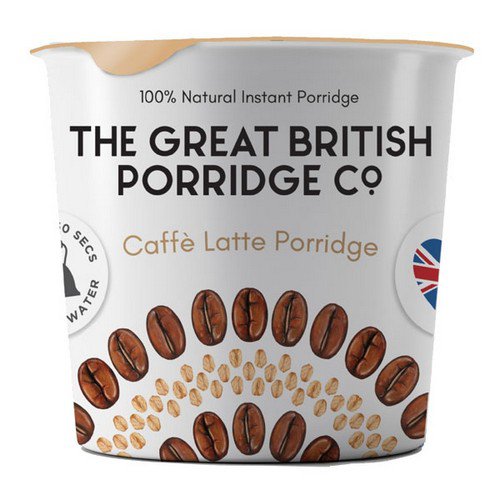 The Great British Porridge Co  Cafe Latte  8x60g
