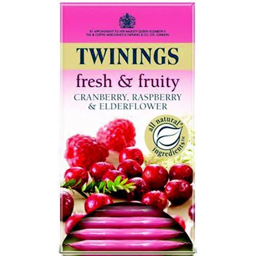 Twinings Infusion Cranberry Raspberry and Elderflower Tea Bags Pack 20