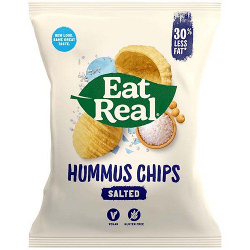 Eat Real  Hummus Chips  Sea Salt - 12x45g Food & Groceries JA9192