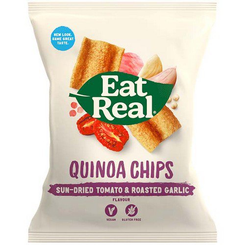 Eat Real  Quinoa Chips  Sundried Tomato & Garlic - 12x30g Food & Groceries JA9199