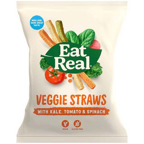 Eat Real  Veggie Straws With Kale  12x45g