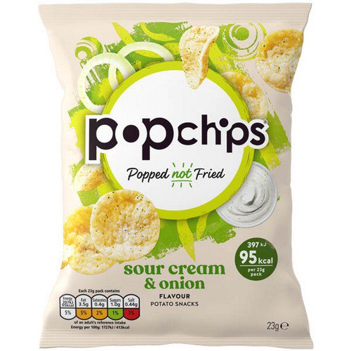 Popchips  Sour Cream & Onion  24x23G