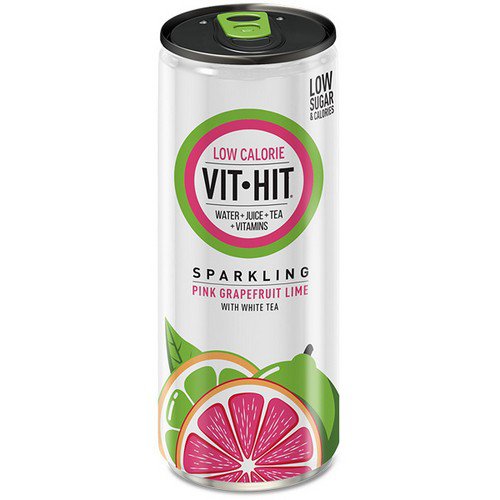 Vit Hit  Cans  Pink Grapefruit Lime - 12x330ml