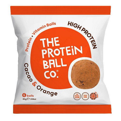 The Protein Ball Co  High Protein  Cacao & Orange - Bags - 10x45g