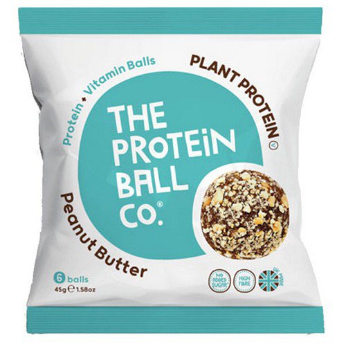 The Protein Ball Co  PLANT PROTEIN  Peanut Butter -  Bags - 10x45g