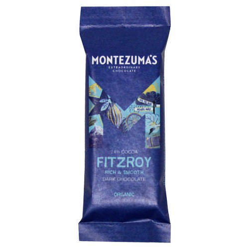 Montezumas  Ftzroy  Organic 74% Dark Chocolate - 26x25g Food & Confectionery JA9314